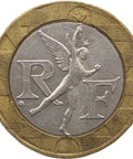 1990 10 Francs France Coin