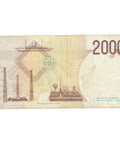 1990 Italy 2000 Lire Banknote