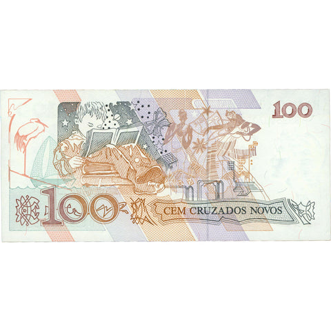 1991 Brazil 100 Cruzados Banknote