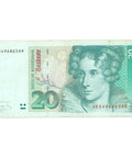 1991 Germany 20 Deutsche Mark Banknote