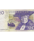 1991 Sweden 20 Kronor Banknote