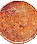 1992 1 Cent Canada Elizabeth II Coin 125th Anniversary of Canadian Confederation (1867 - 1992).