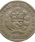 1992 50 Céntimos Peru Coin Mint Lima