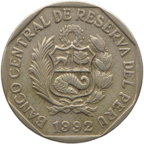 1992 50 Céntimos Peru Coin Mint Lima
