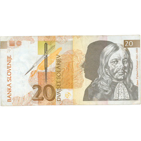 1992 Slovenia 20 Tolarjev Banknote