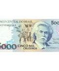 1993 Brazil 5000 Cruzeiros Banknote