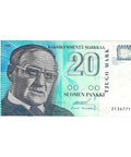 1993 Finland 20 Markkaa Banknote