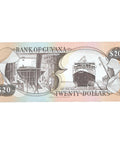 1993 Guyana 20 Dollars Banknote
