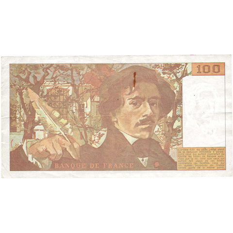 1993 100 francs Delacroix France Banknote