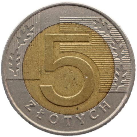 1994 5 Zlotys Poland Coin