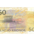 1996 Sweden 50 Kronor Banknote