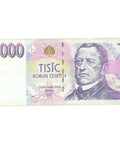 1996 Czech Republic 1000 Korun Banknote