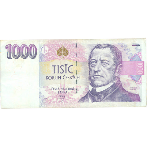 1996 Czech Republic 1000 Korun Banknote