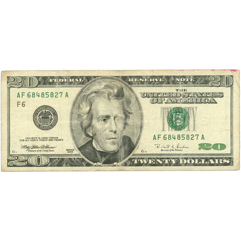 1996 United States 20 Dollars Banknote