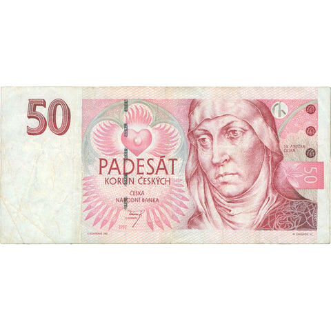 1997 Czech Republic 50 Korun Banknote