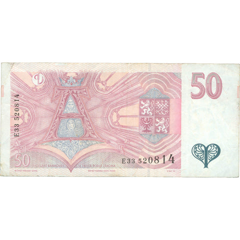 1997 Czech Republic 50 Korun Banknote