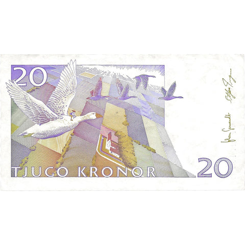1997 Sweden 20 Kronor Banknote