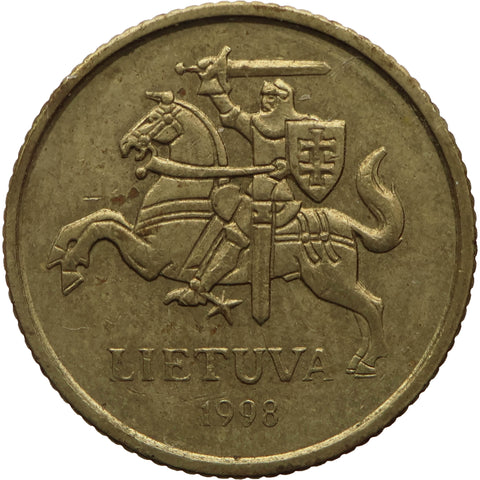 1998 10 Centų Lithuania Coin Tybe B