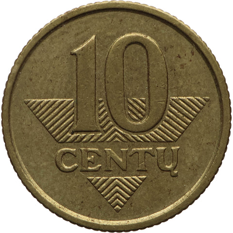 1998 10 Centų Lithuania Coin Tybe B
