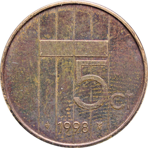1998 5 Cents Netherlands Coin Beatrix