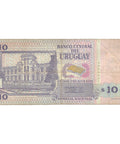 1998 Uruguay 10 Pesos Uruguayos Banknote