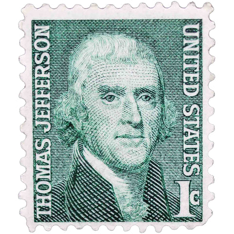 1 Cent 1968 United States of America Stamp Thomas Jefferson (1743-1826), 3rd President