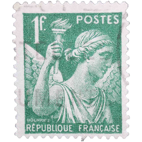 1 French franc 1939 France Stamp Iris