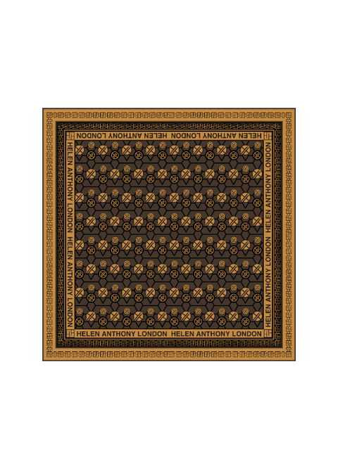 Exclusive Monogram Twill Silk Scarf