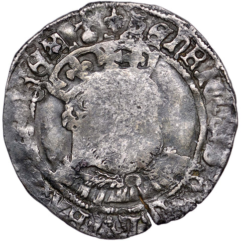 1544 - 1547 Groat Henry VIII 3rd coinage 3 Bust Tower Mint Lis
