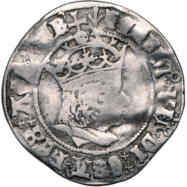 1504 - 1509 Henry VII Groat England Coin Profile issue Regular type Pheon