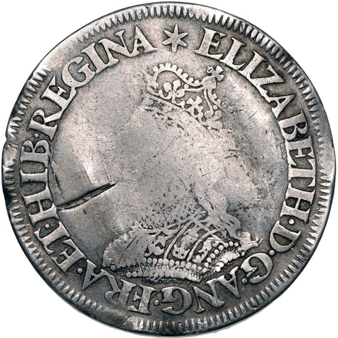 1560 - 1561 Shilling Elizabeth I England Coin Milled Issue Silver