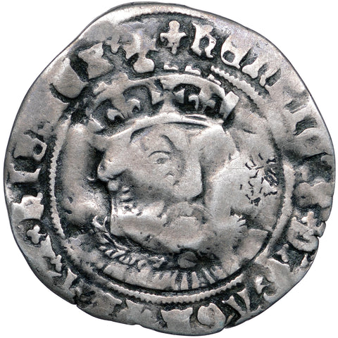 1544 - 1547 Groat Henry VIII 3rd coinage 2 Bust Tower Mint Lis