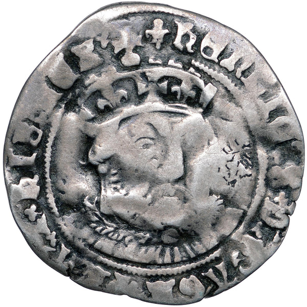 1544 - 1547 Groat Henry VIII 3rd coinage 2 Bust Tower Mint Lis