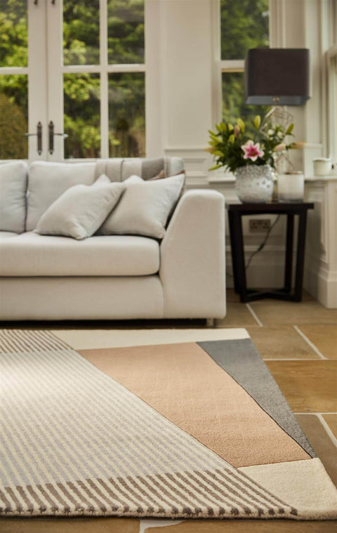 Tapis abstrait en laine Bauhaus