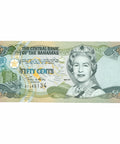 2001 Bahamas 50 Cents Banknote