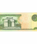 2001 Dominican Republic 10 Pesos Oro Banknote