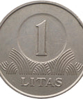 2002 1 Litas Lithuania Coin Mint Vilnius