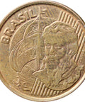 2004 1 Centavo Brazil Coin Portrait of Pedro Álvares Cabral