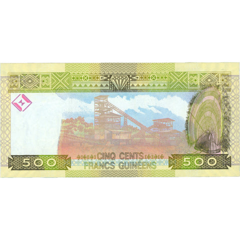 2006 Guinea 500 Francs Banknote