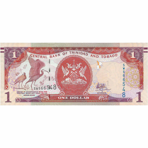 2006 One Dollar Trinidad and Tobago Banknote