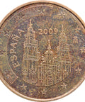 2009 Spain 5 Euro Cent Coin