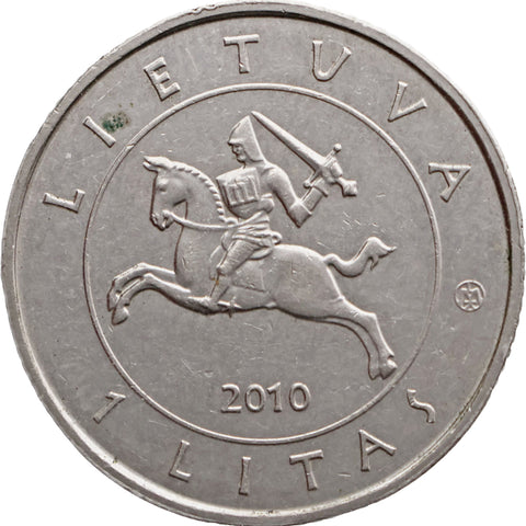 2010 1 Litas Lithuania Coin Battle of Grunwald