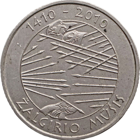 2010 1 Litas Lithuania Coin Battle of Grunwald