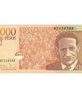 2014 Colombia 1000 Mil Pesos Banknote