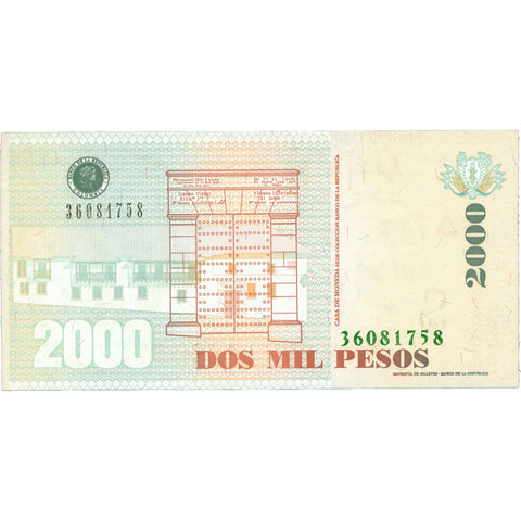 2014 Colombia 2000 Pesos Banknote