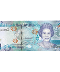 2018 One Dollar Cayman Islands Banknote Portrait of Queen Elizabeth II