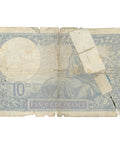 1924 France 10 Francs Banknote