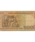 1979 Peru 5000 Soles de Oro Banknote 