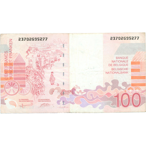 1995 Belgium 100 Francs Banknote 