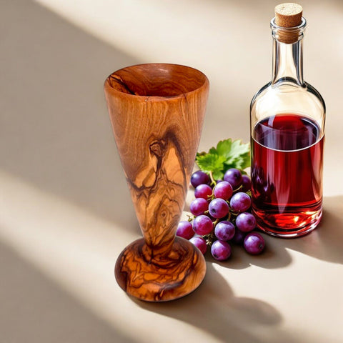 Olive Wood Wooden Cone Shaped Cup